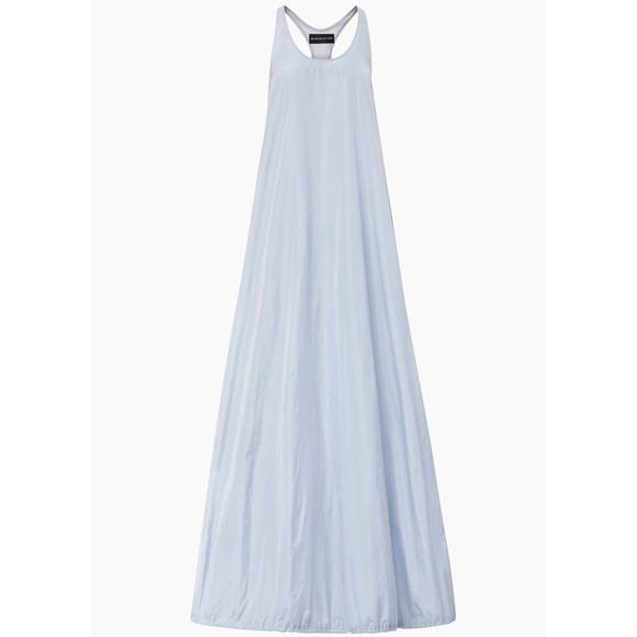 NEW BRANDON MAXWELL the kirkland gown in pale blue